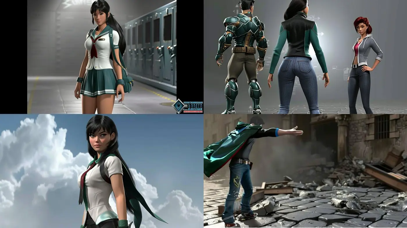 Sleek and Modern Digital Renderings with a Touch of Fantasy and Adventure - Midjourney sref style
