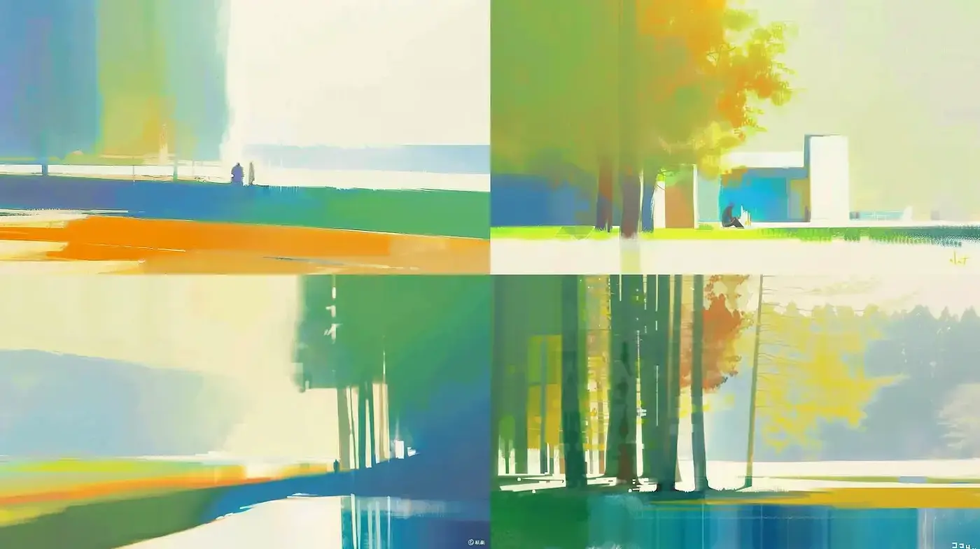 Serene and Luminous Landscape Aesthetic with Impressionistic Qualities - Midjourney sref style