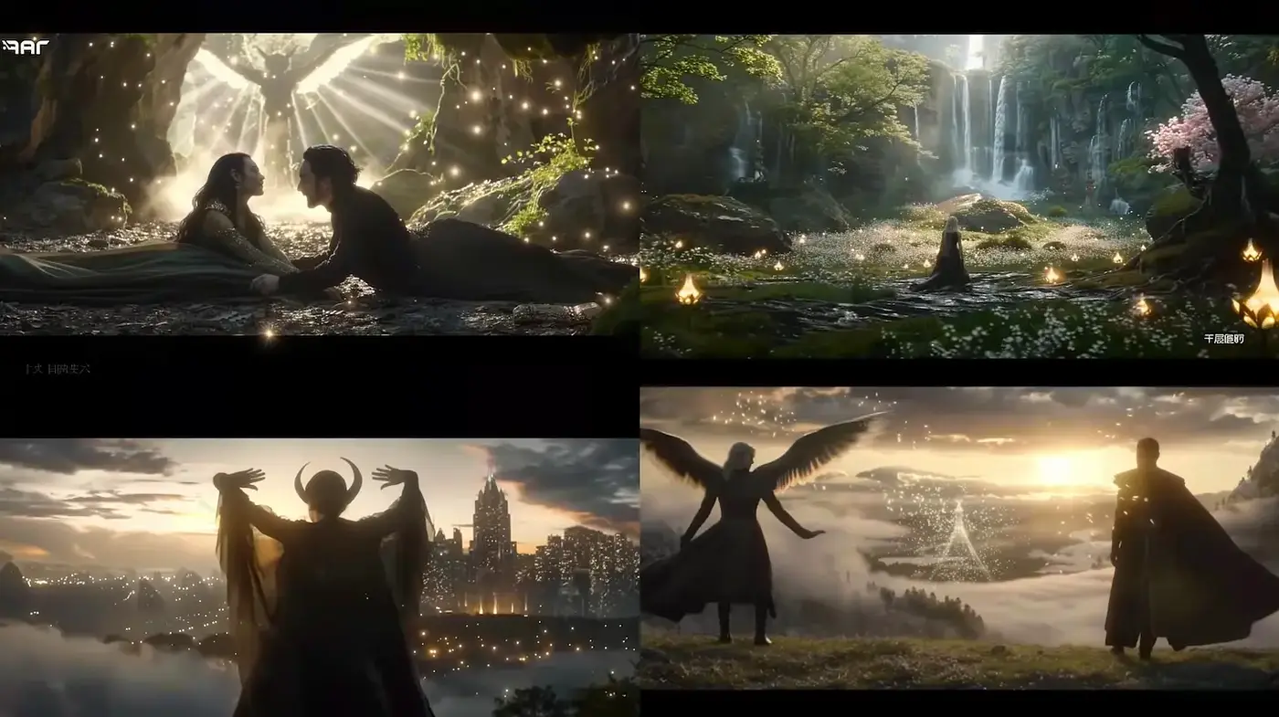 Epic Fantasy Art with Ethereal Landscapes and Dramatic Lighting - Midjourney sref style