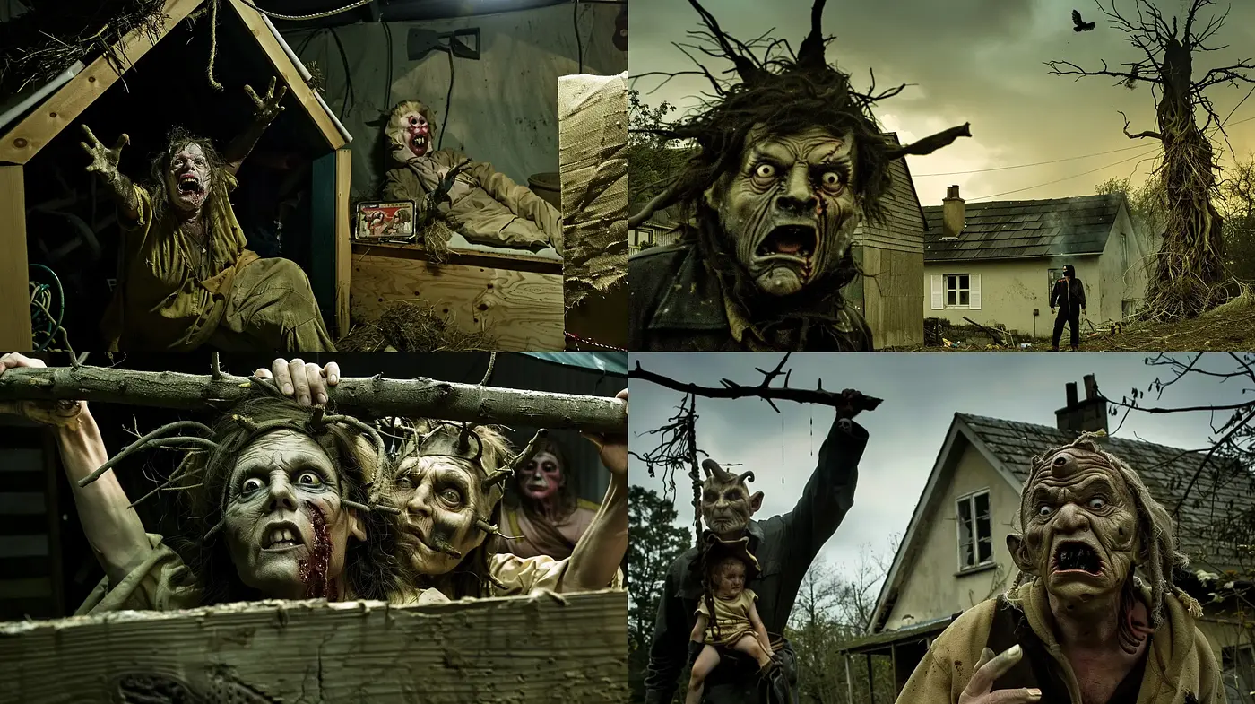 Eerie Cinematic Tableau with Desaturated Realism - Midjourney sref style
