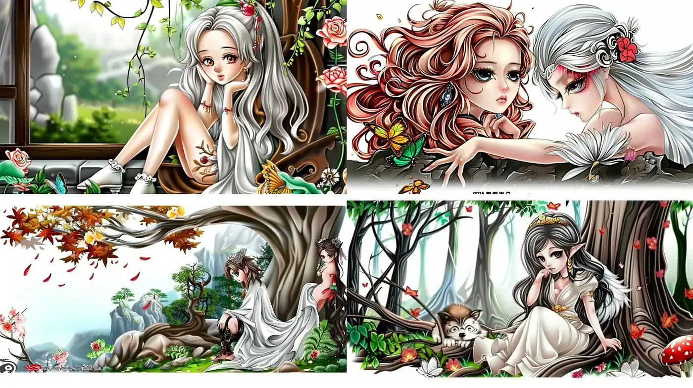 Enchanted Pastel Dreamscape: A Fusion of Nature and Anime Elegance - Midjourney sref style