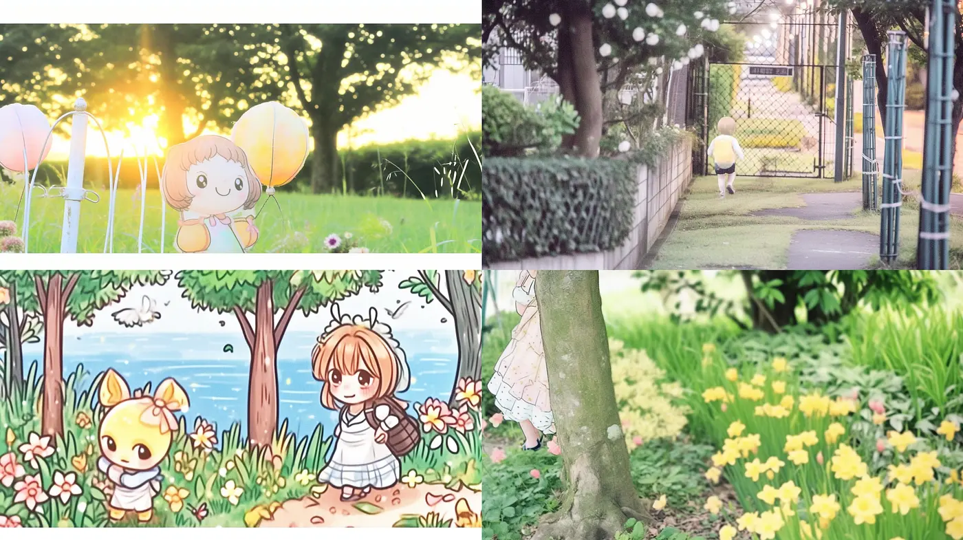 Softly Lit Pastoral Dreamscapes and Characters in a Whimsical Anime-Inspired Style - Midjourney sref style
