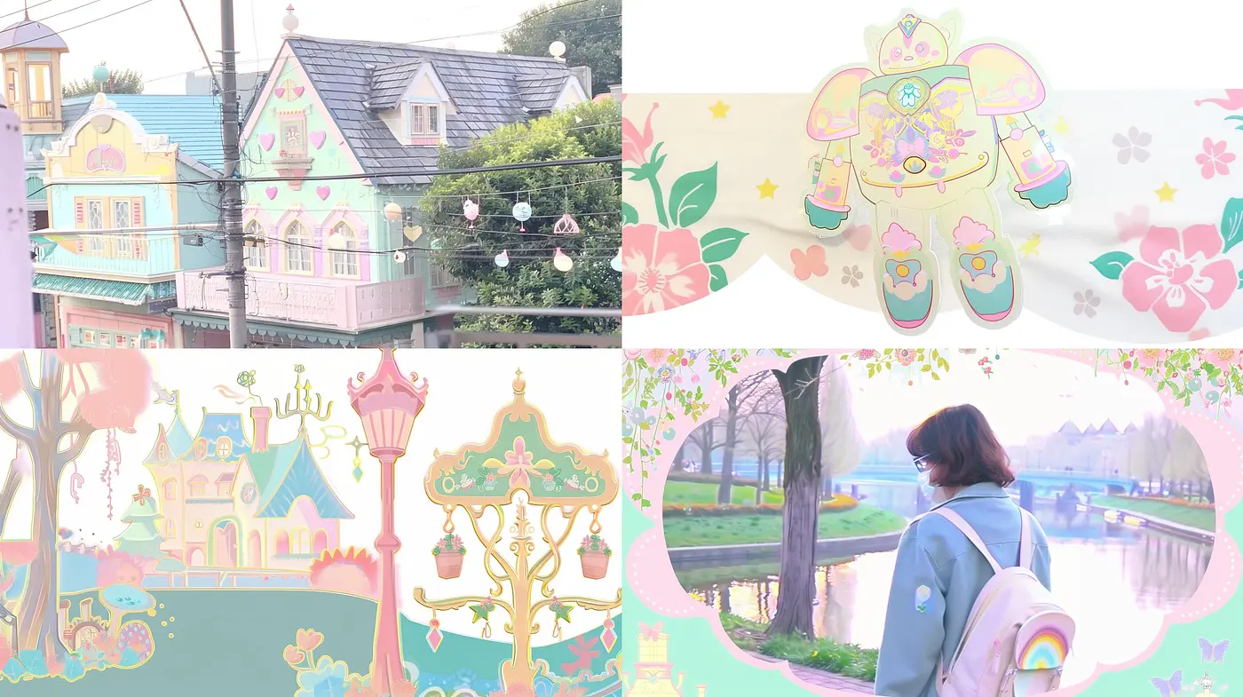 Dreamlike Pastel Panorama: A Homage to Serene and Whimsical Stylistics - Midjourney sref style