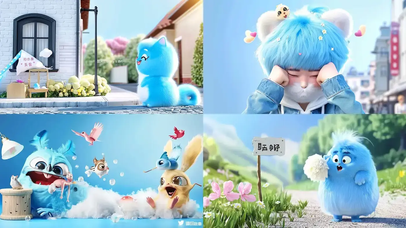 Whimsical and Playful Animation with a Soft Touch - Midjourney sref style