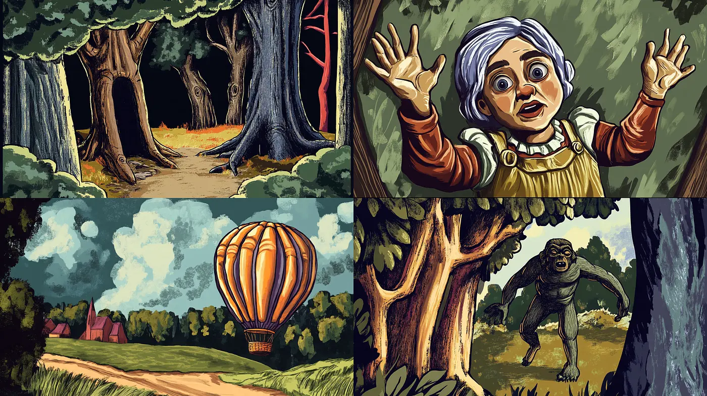 Whimsical Adventure with a Touch of Nostalgia - Midjourney sref style