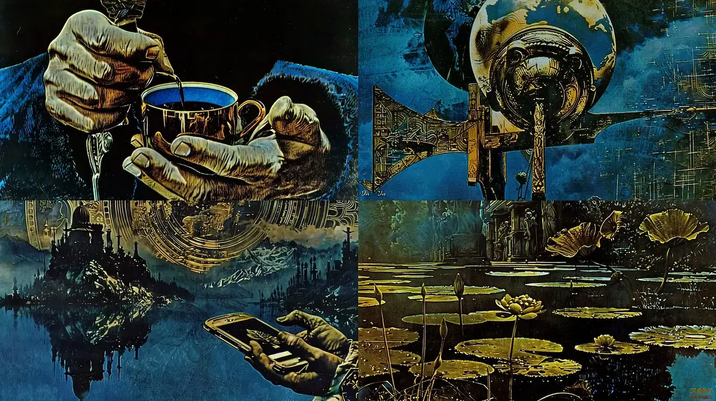Surrealistic and Intricate Depictions with a Dreamlike Quality - Midjourney sref style