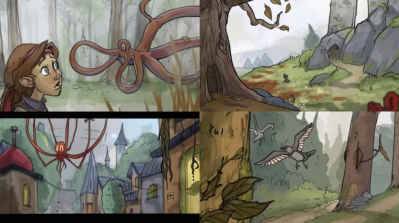 Enchanted Forest Whimsy: An Illustrative Journey Through Nature's Fairy Tale - Midjourney sref style