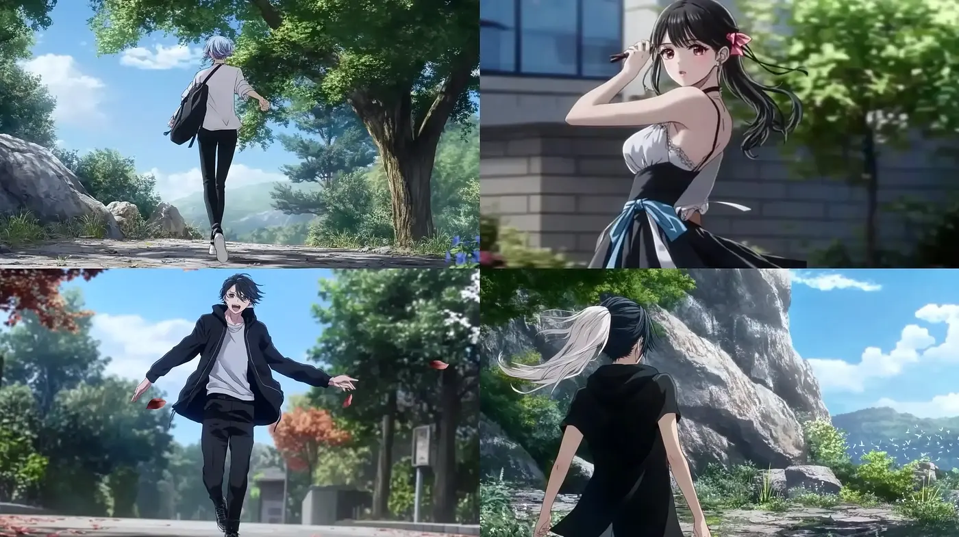 Ethereal Illumination of Youthful Anime-Inspired Dreamscapes - Midjourney sref style