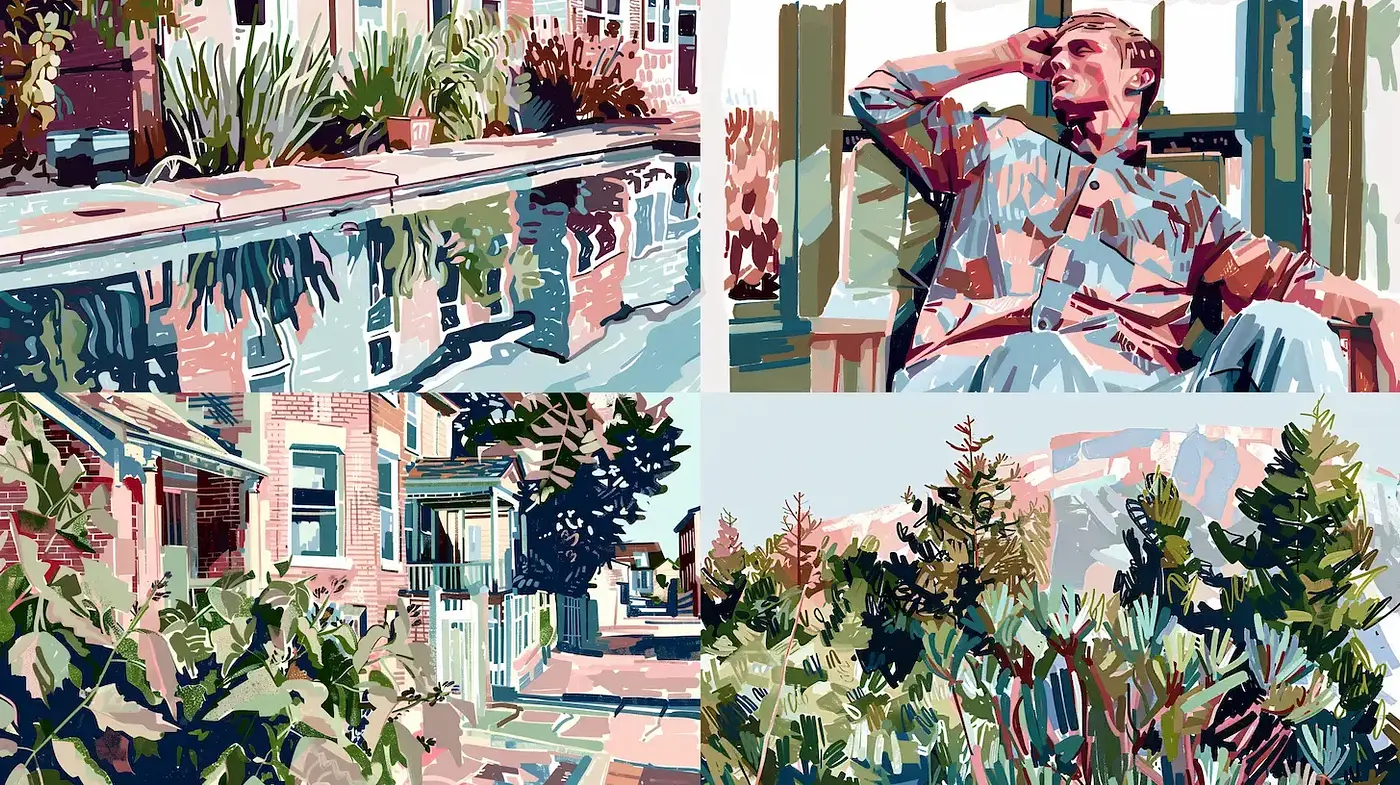 Vibrant Expressionism with a Touch of Urban Nostalgia - Midjourney sref style