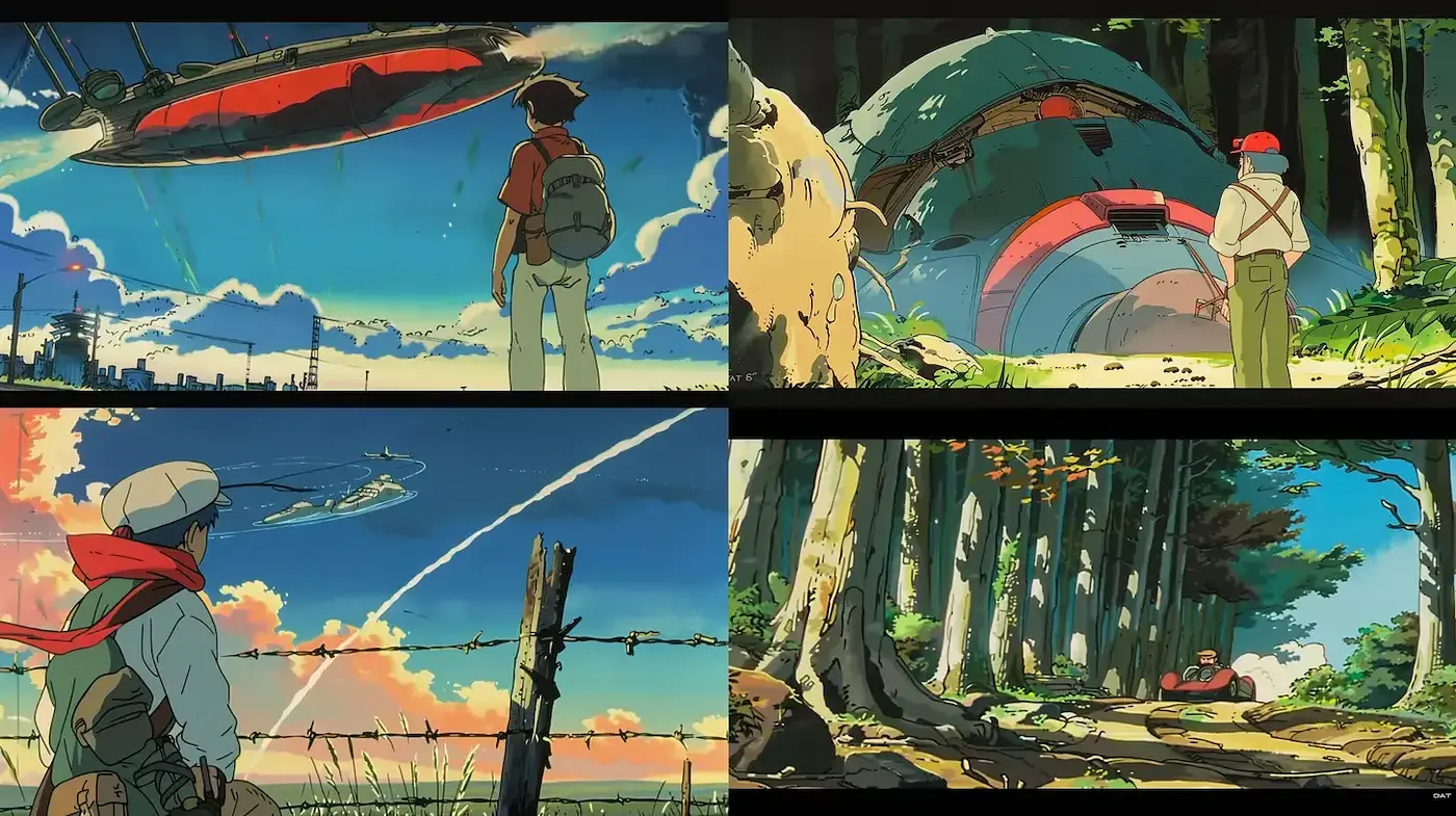 Cinematic skillful storytelling with vibrant nature-inspired visuals - Midjourney sref style
