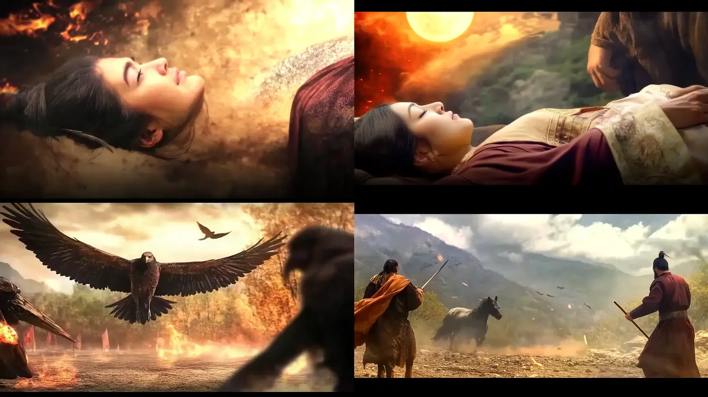 Epic Cinematic Tableau with Warm Tonal Resonance - Midjourney sref style