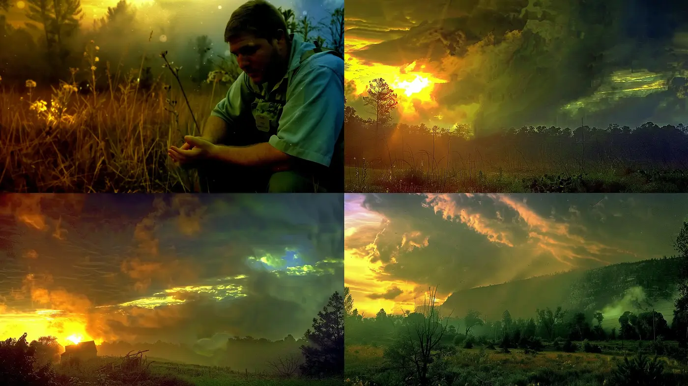 Twilight Serenity: An Evocative Mixture of Dusky Hues and Ethereal Landscapes - Midjourney sref style
