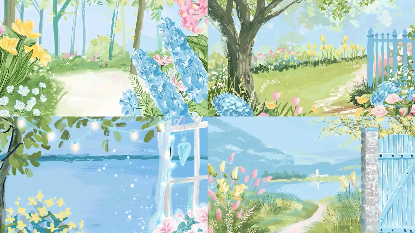 Pastoral Dreamscapes: A Serene Homage to Naturalistic Elements - Midjourney sref style