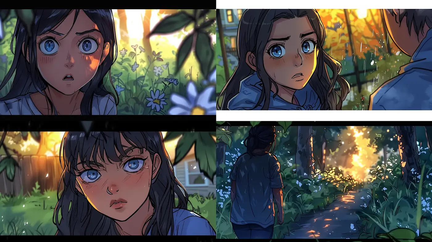 Whimsical Twilight: A Harmonious Blend of Manga-Inspired Illustration with Enchanted Evening Hues - Midjourney sref style
