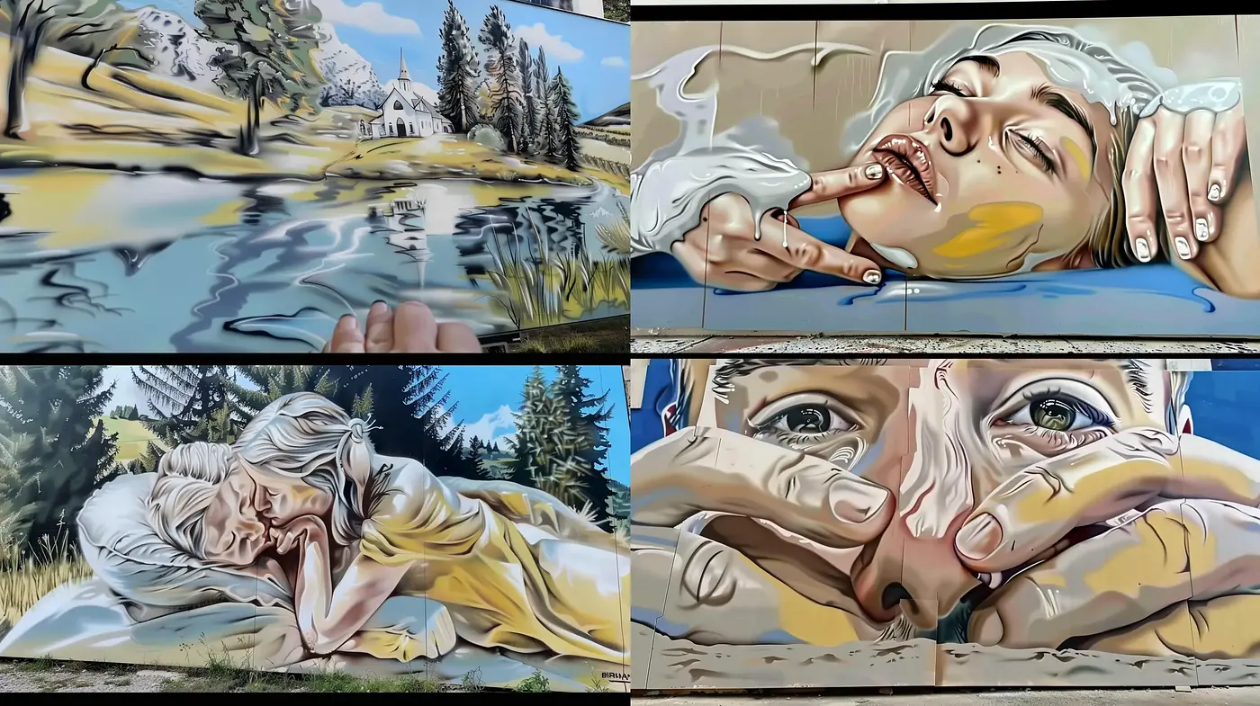 Vivid Expressions and Surreal Serenity: A Fusion of Dreamlike Realism and Emotional Depth - Midjourney sref style