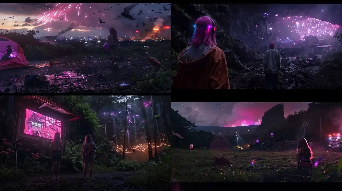 Ethereal Twilight: A Mysteriously Luminous Journey Through Surreal Landscapes - Midjourney sref style