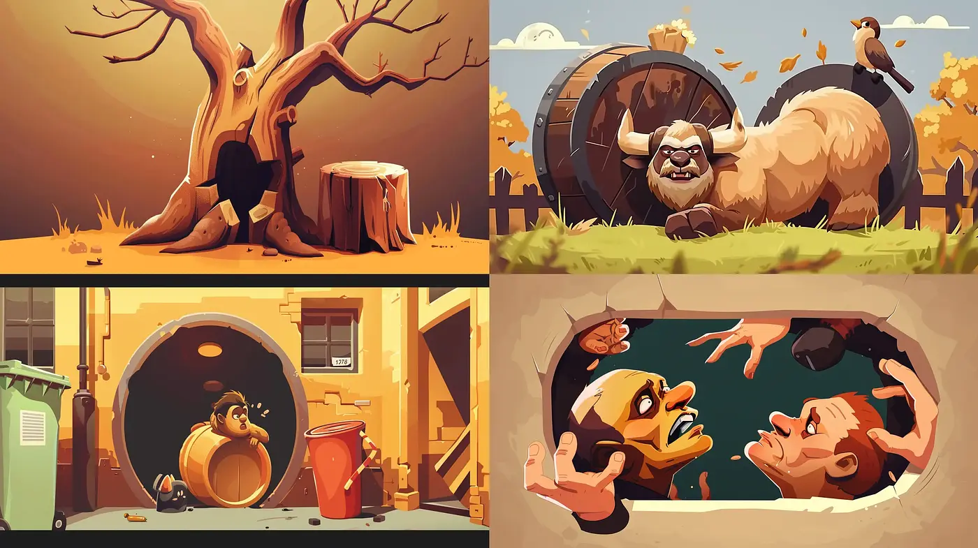 Warm Tonal Harmony in Stylized Animated Narratives - Midjourney sref style