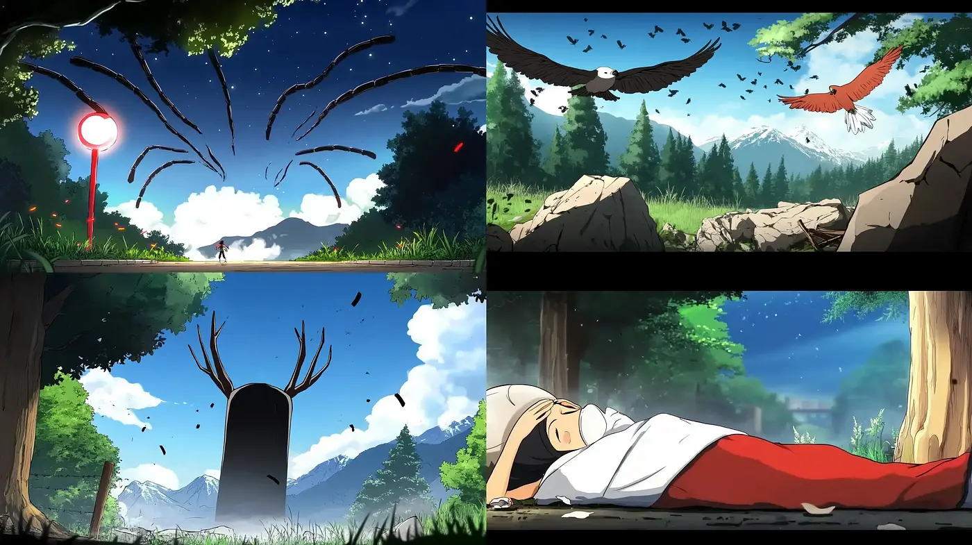 Serene and Vivid Anime-Inspired Landscape Interpretations - Midjourney sref style