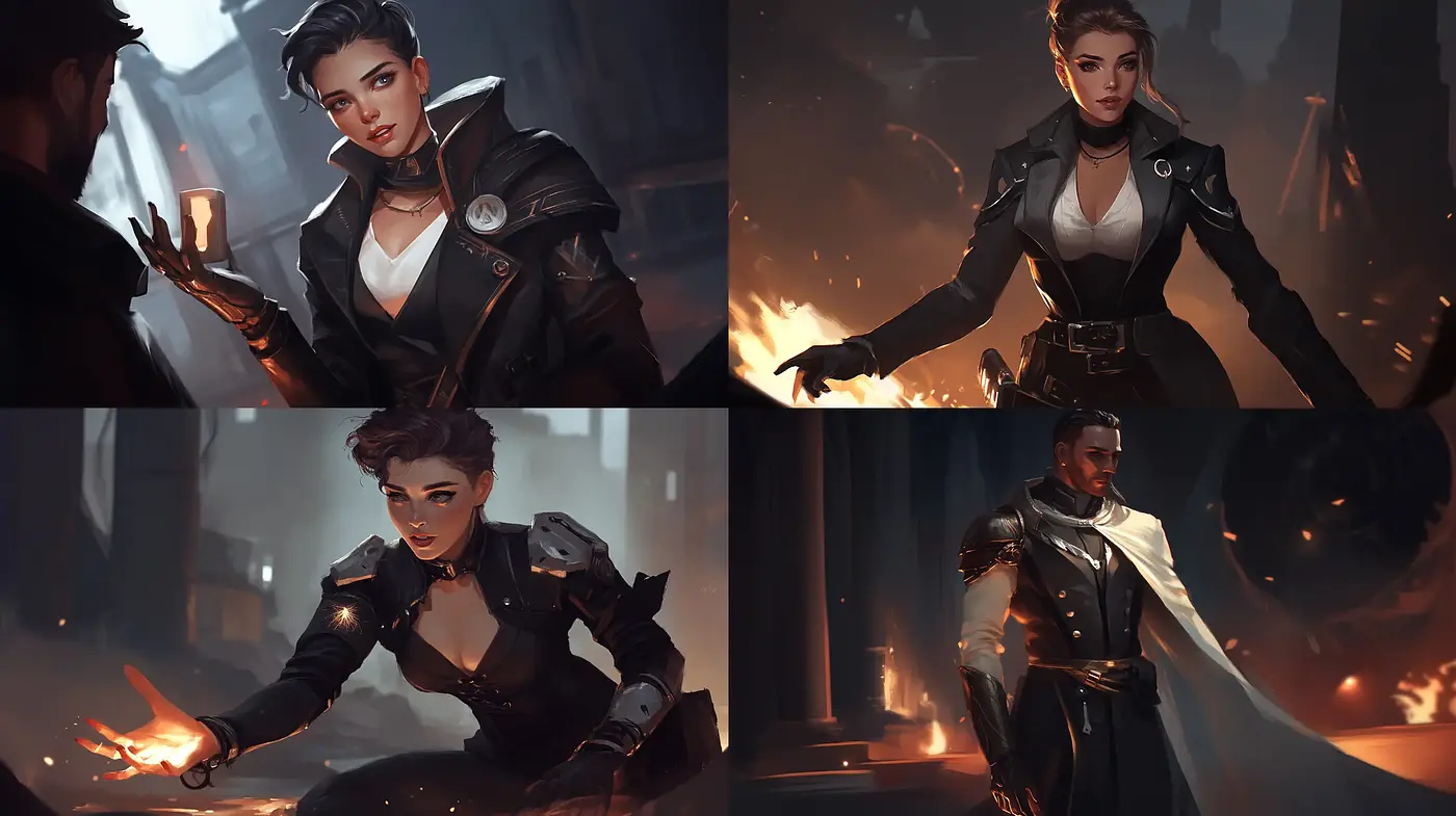 Dynamic Brushwork and Enticing Warmth in Semi-Realistic Portraiture - Midjourney sref style