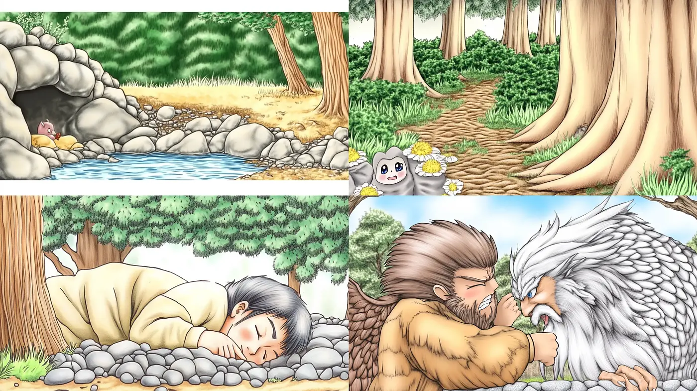 Enchanted Forest Whimsy: A Magical Illustrative Journey - Midjourney sref style