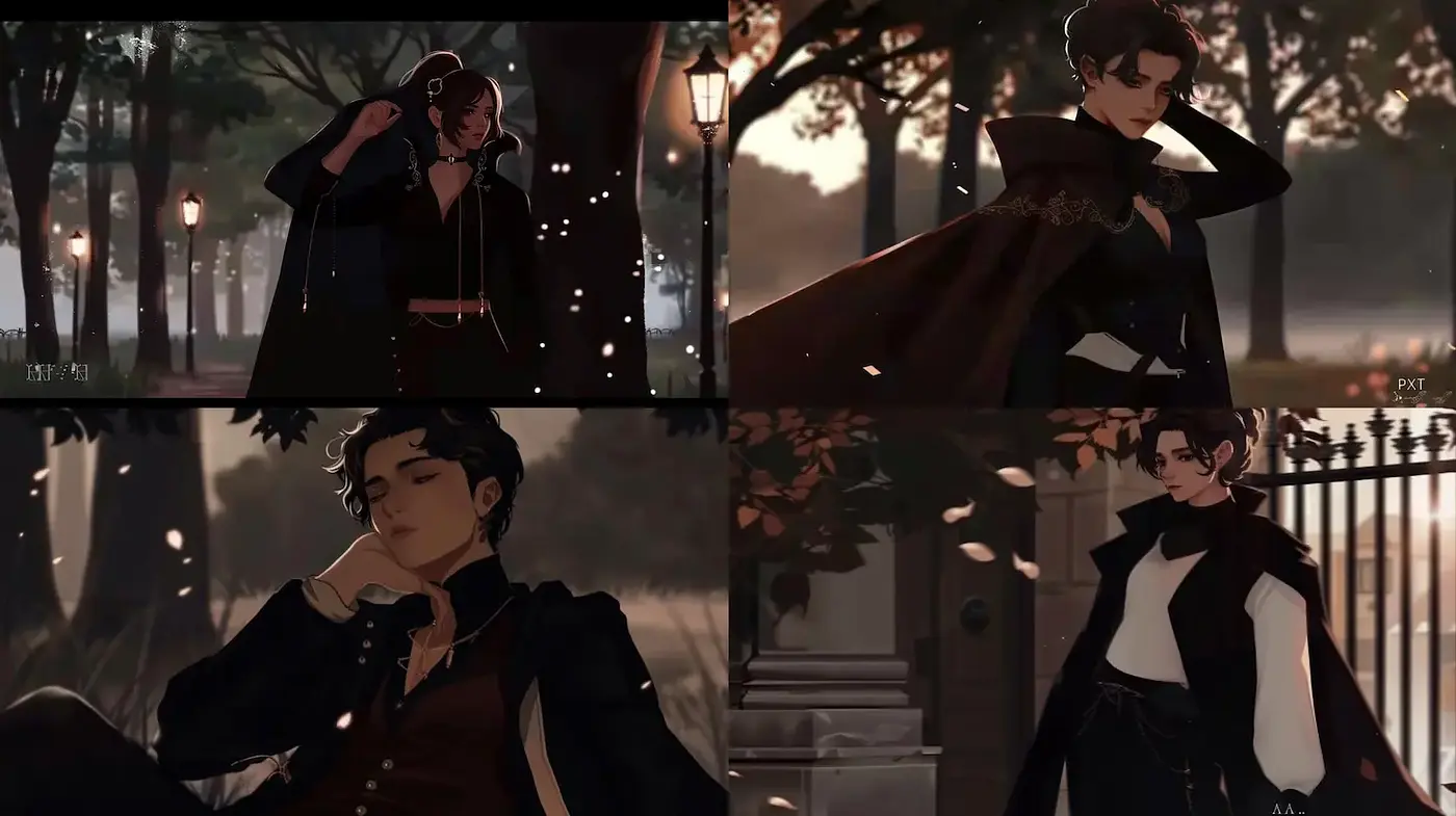 Moody and Elegant Aesthetic with a Touch of Nature - Midjourney sref style