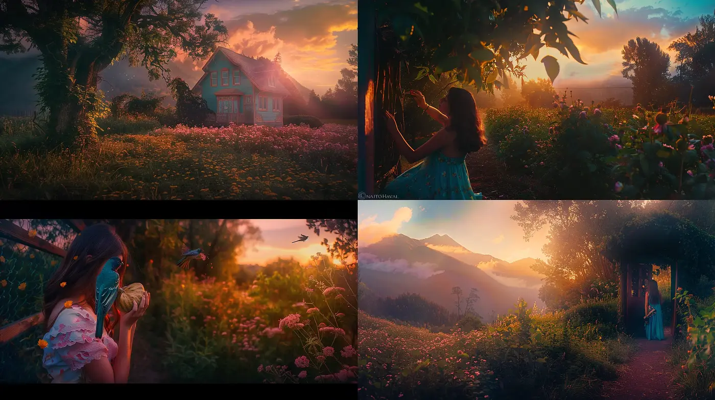 Serene Twilight Reverie: A Tapestry of Warm Hues and Gentle Light - Midjourney sref style