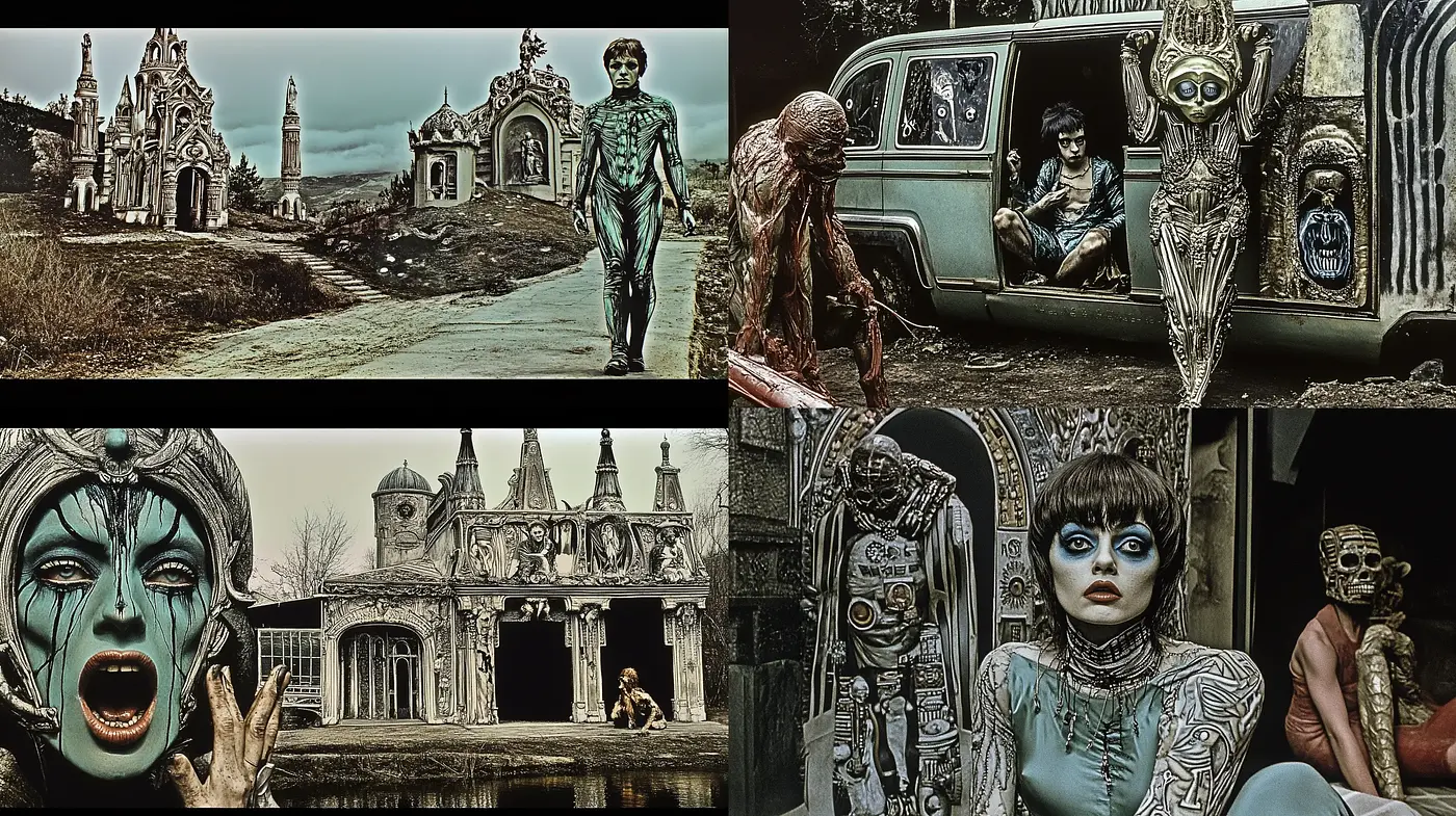 Mystical Gothic Elegance with Neo-Baroque Undertones - Midjourney sref style
