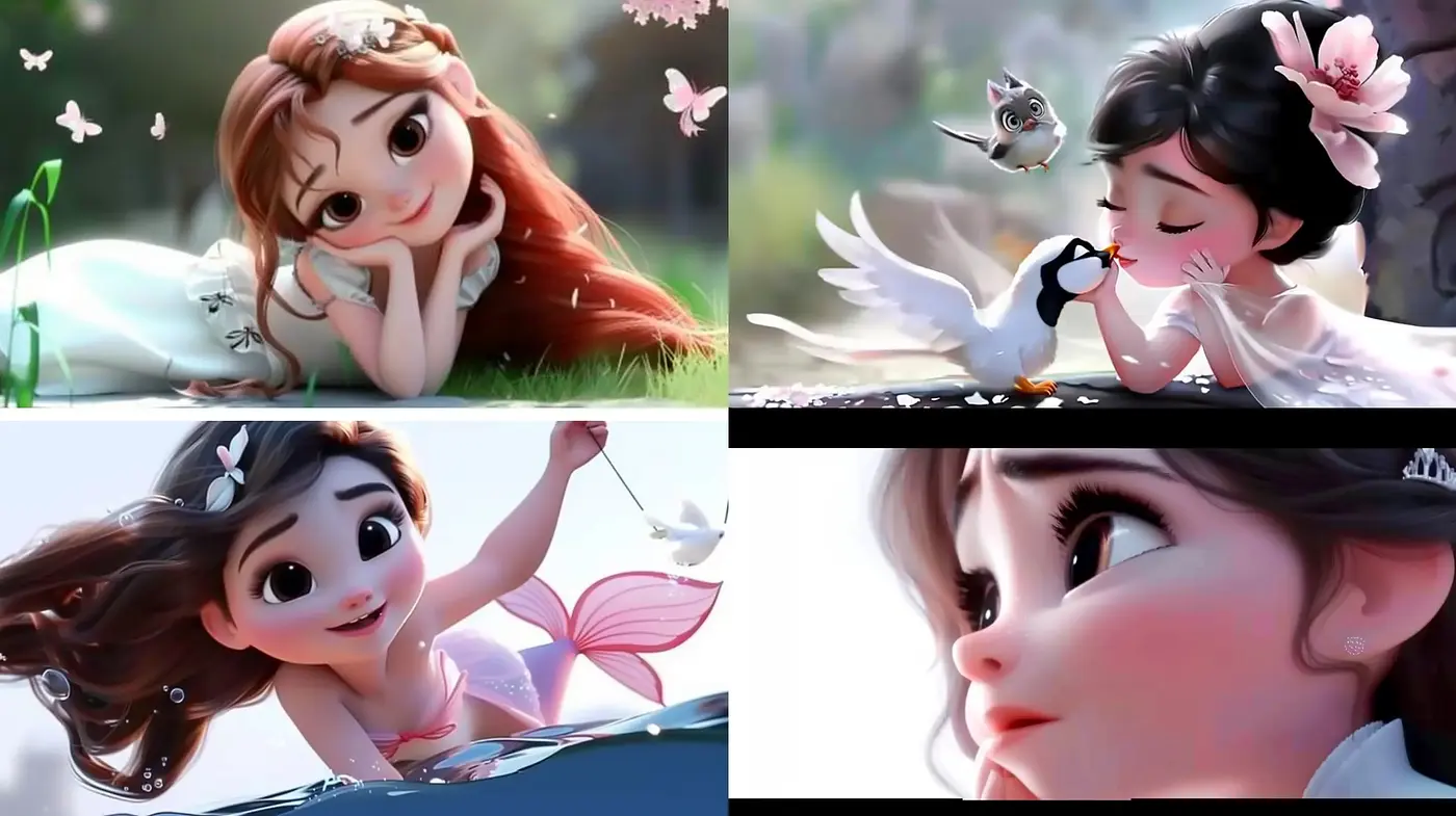Enchanted Whimsy: A Dreamlike Fusion of Nature and Animated Elegance - Midjourney sref style