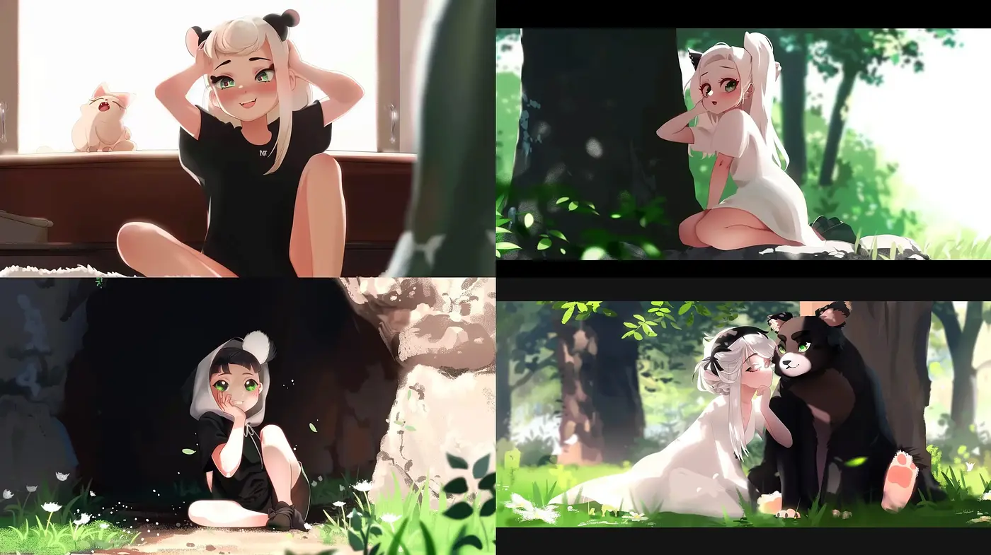 Whimsical Anime-Inspired Environments with a Sunlit Pastoral Elegance - Midjourney sref style