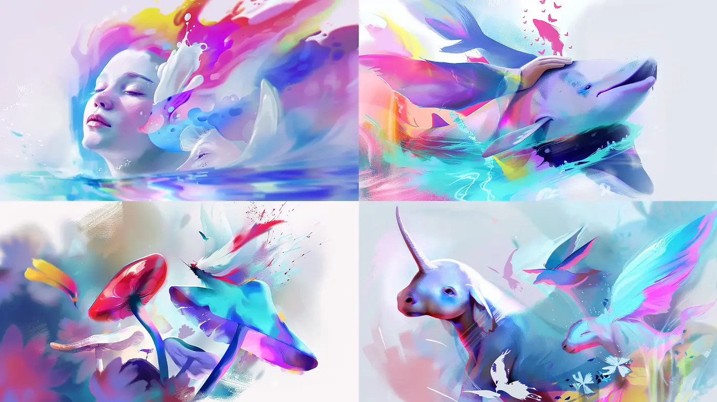 Ethereal Dreamscape Brushwork - Midjourney sref style
