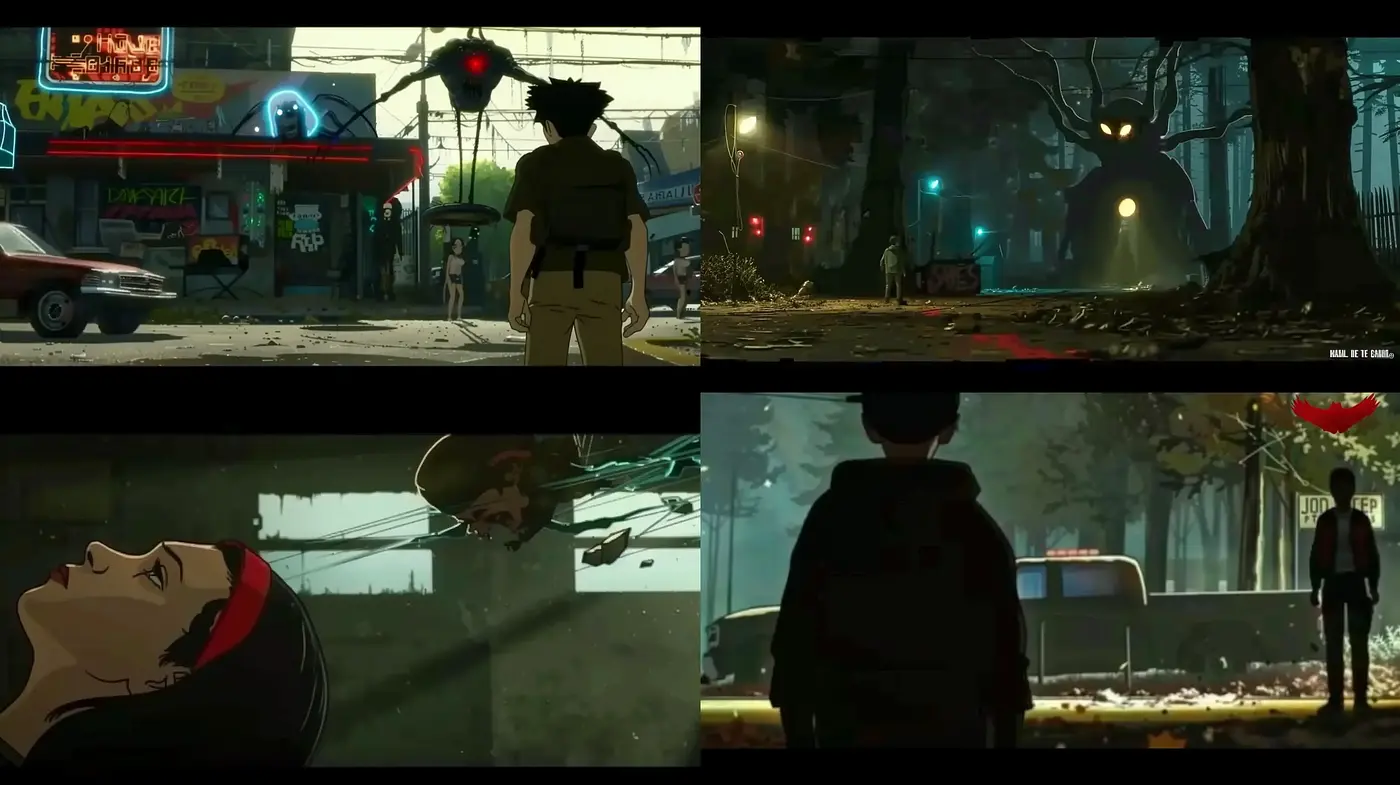 Nocturnal Hues: A Cinematic Exploration of Shadow and Mystery - Midjourney sref style