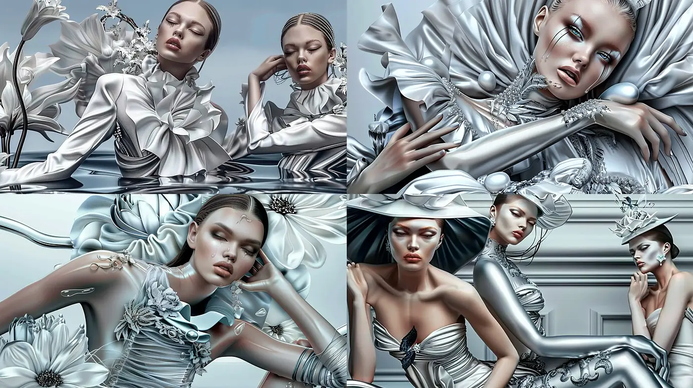 Futuristic Porcelain Elegance: A Harmonized Vision of Stylized Tranquility - Midjourney sref style