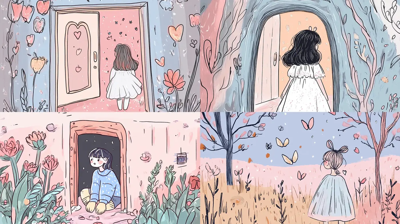 Whimsical Pastel Visions with a Storybook Charm - Midjourney sref style