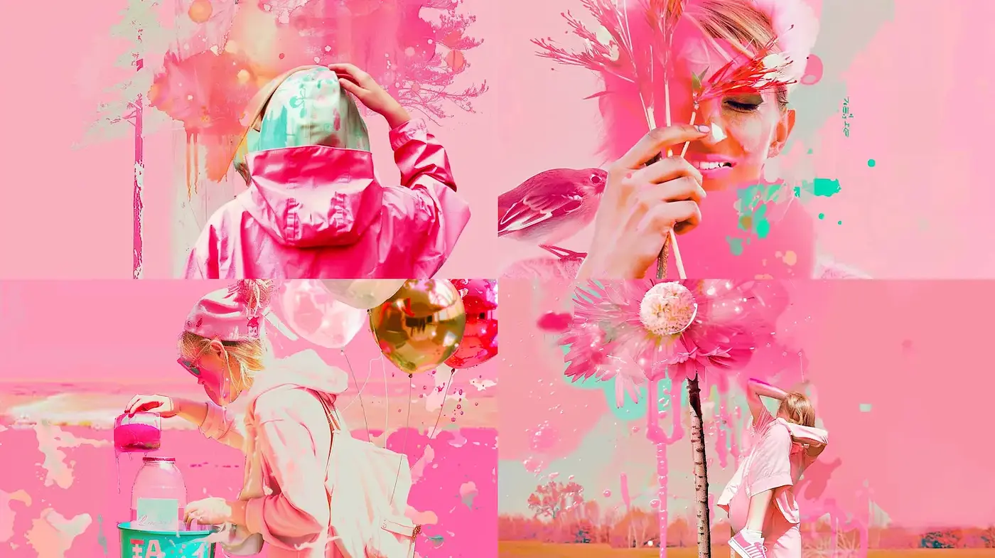 Vibrant and Playful Pop Art Inspired Aesthetic - Midjourney sref style