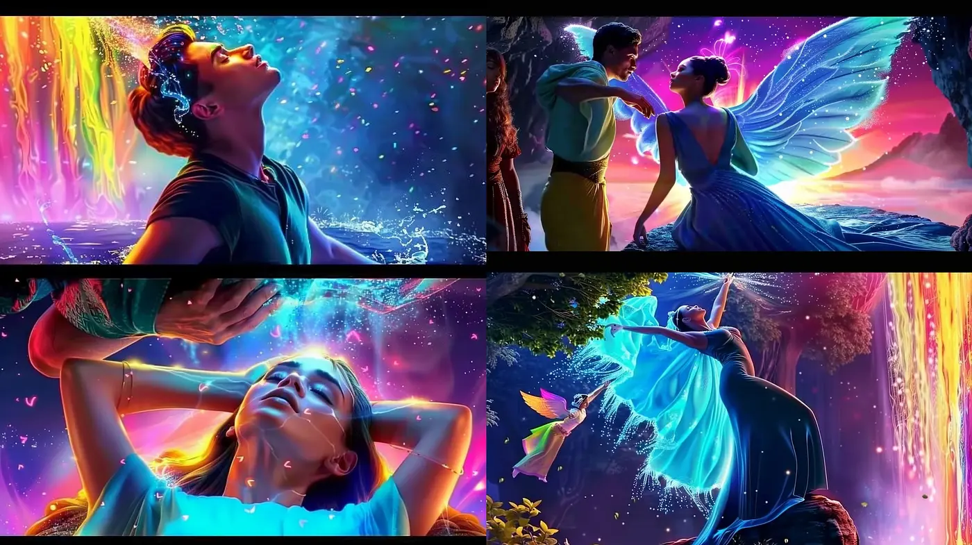 Mesmerizing Dreamscapes with Ethereal Luminance and Enchanted Nature - Midjourney sref style