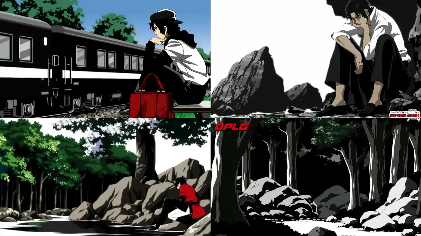 Consistent Sharp Linearity with High-Contrast Anime Influence - Midjourney sref style