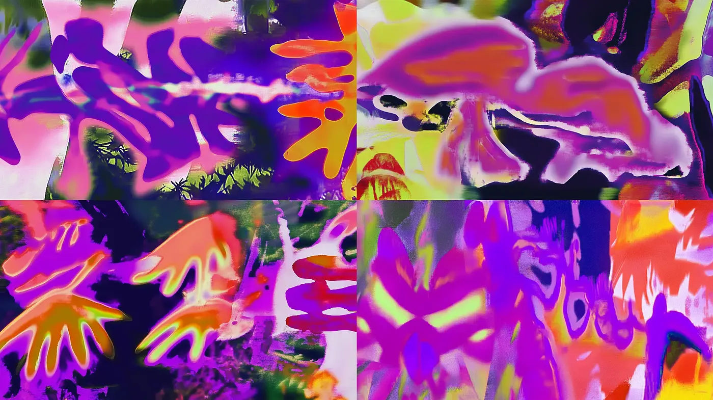 Abstract Expressionist Resurgence with Vivid Color Experiments - Midjourney sref style