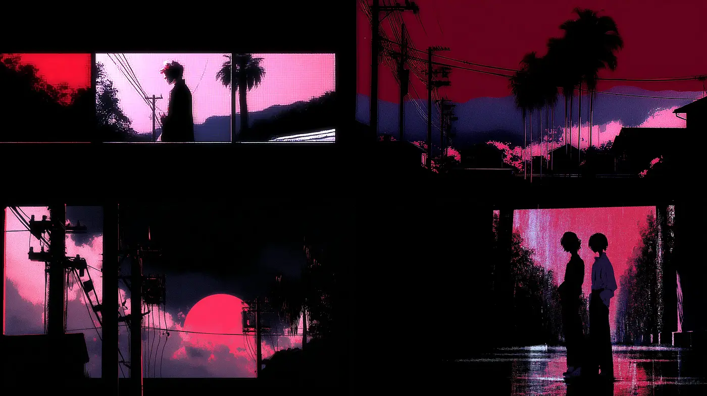 Mood-evoking urban surrealism with hints of nostalgia - Midjourney sref style