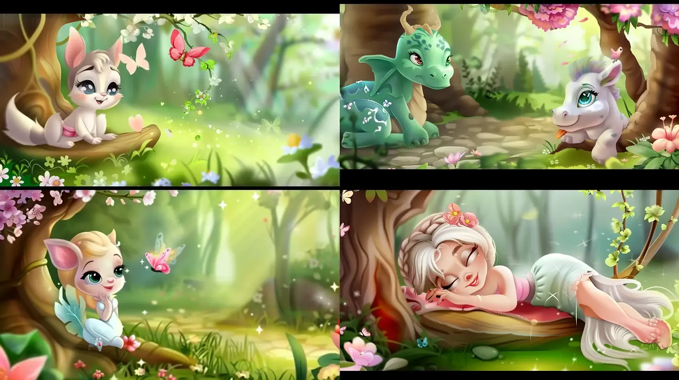 Enchanted Forest Whimsy: A Dreamlike Fusion of Nature and Magic - Midjourney sref style