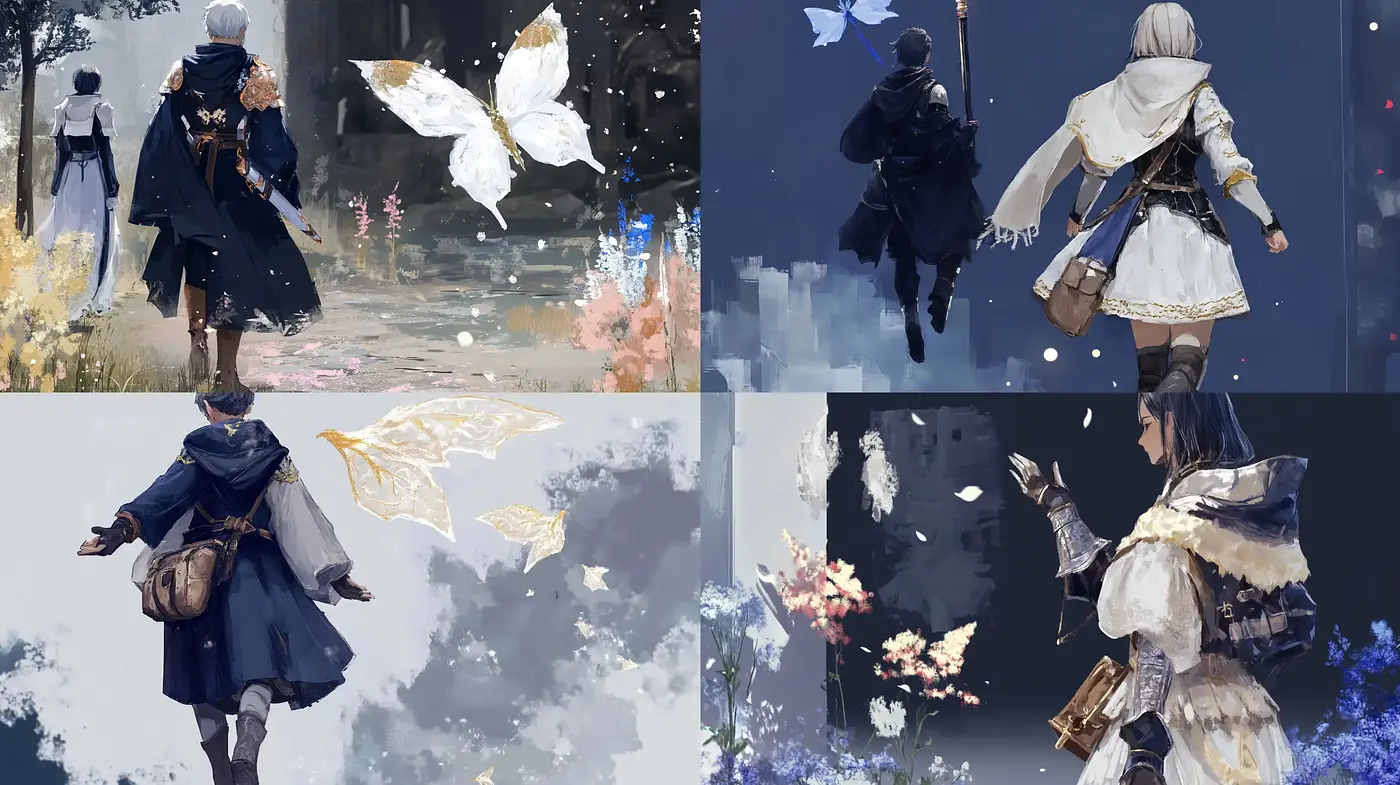 Ethereal Brushstrokes and Muted Pastel Dreamscapes - Midjourney sref style