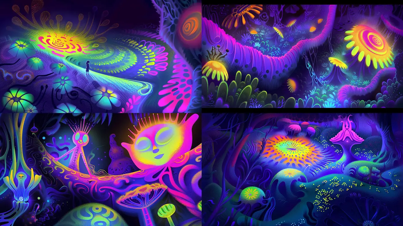 Luminous Dreamscape Fusion - Midjourney sref style