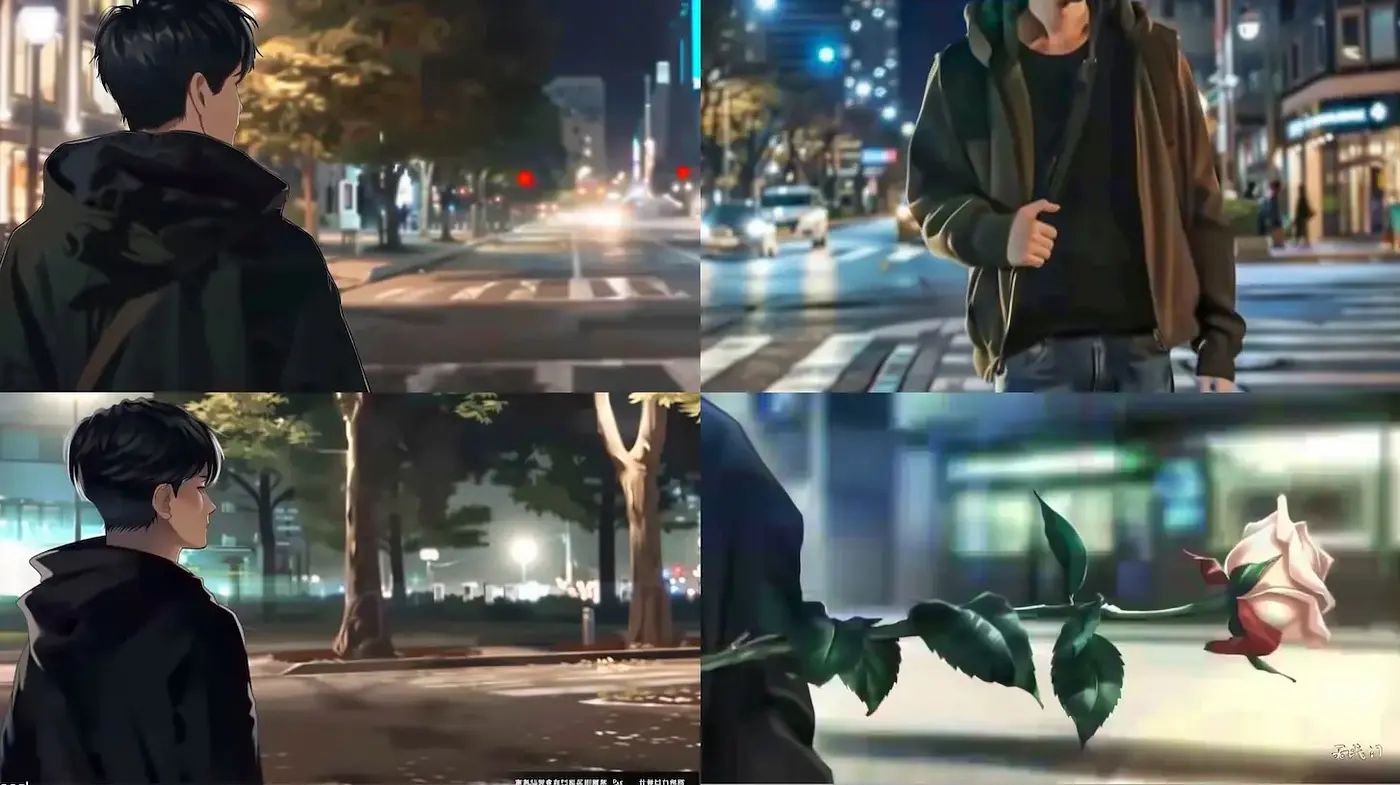 Urban night scenes with a blend of realism and digital art - Midjourney sref style