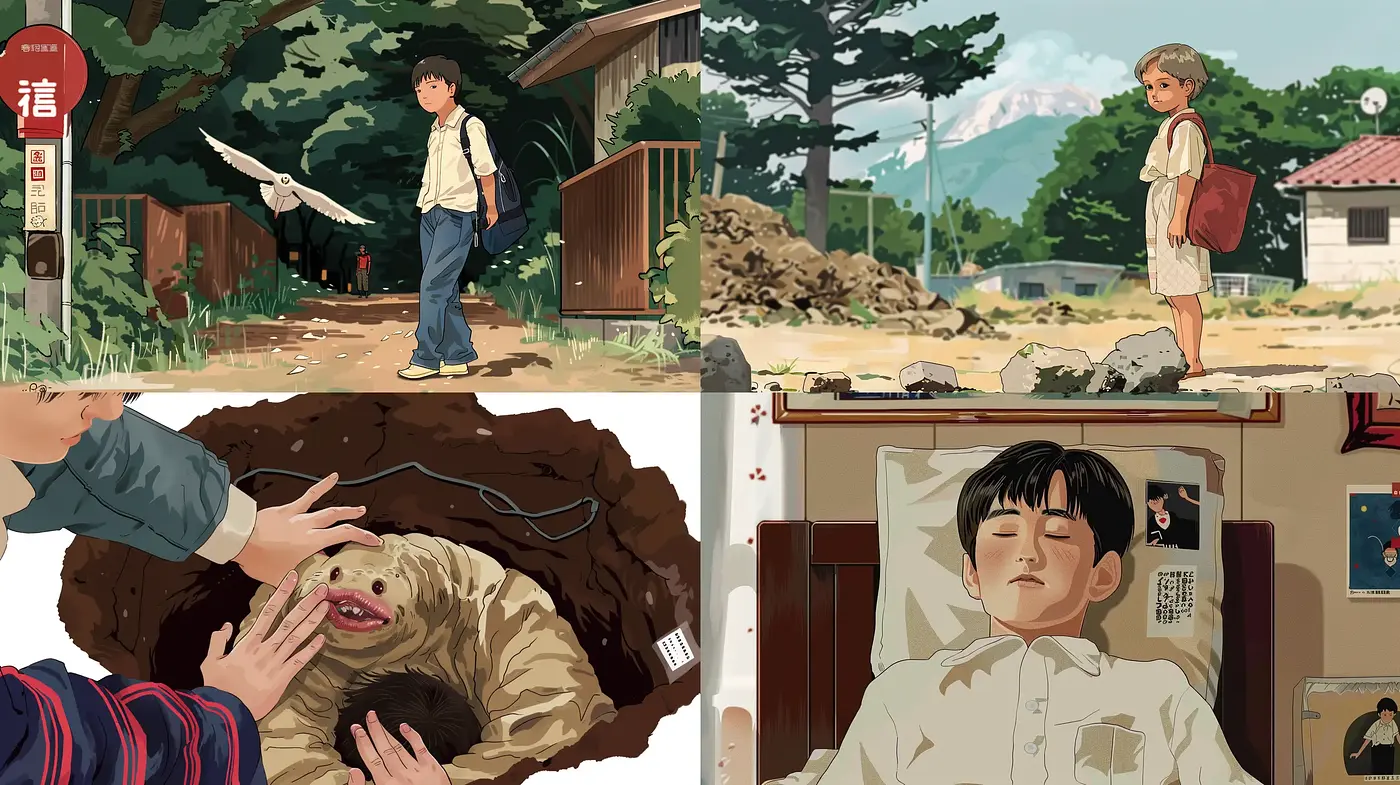 Serene Ghibli-esque Harmony: A Blend of Anime Naturalism and Calm Color Narratives - Midjourney sref style