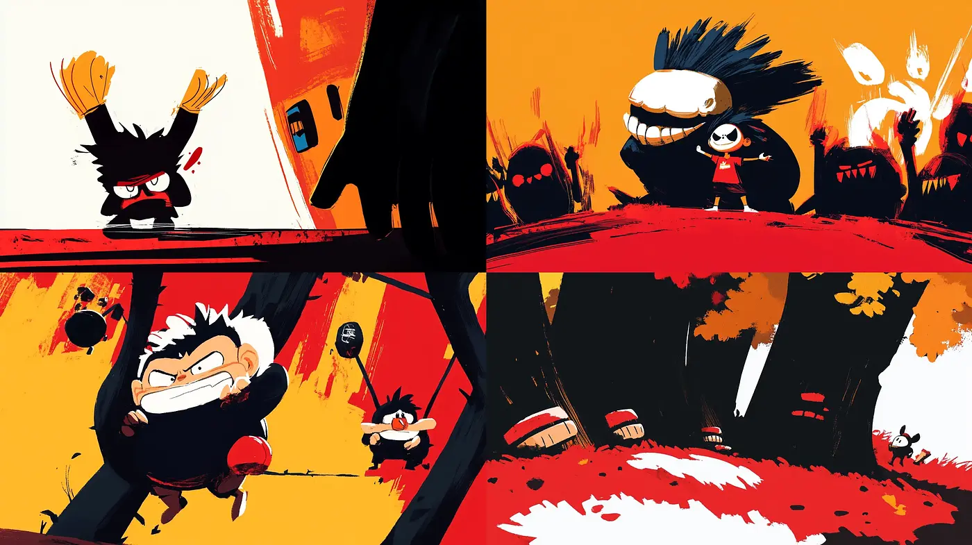 Dynamic Contrast and Vibrancy: A Study in Bold Comic-Inspired Visuals - Midjourney sref style