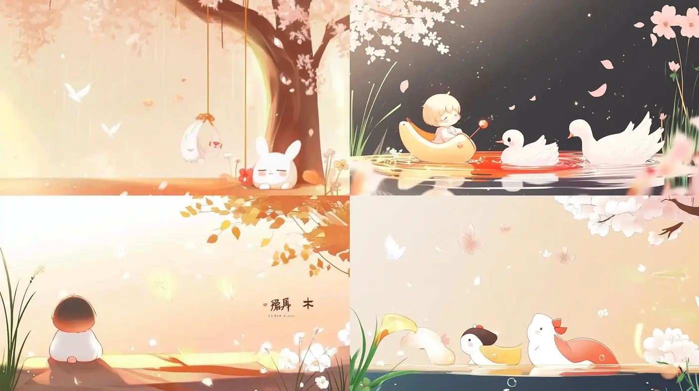 Serene Pastel Dreamscape: A Harmonious Blend of Soft Light and Whimsical Shapes - Midjourney sref style