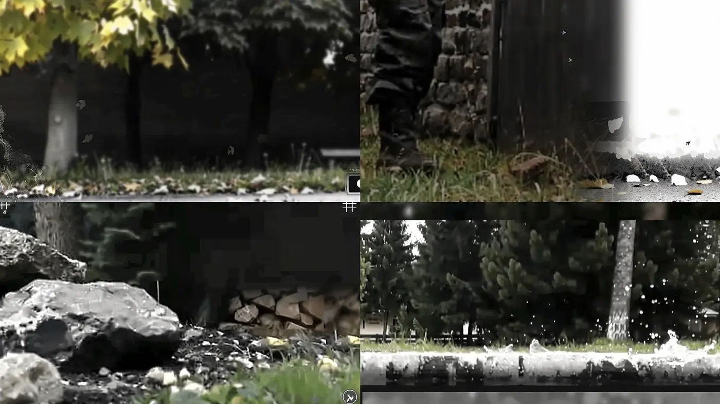 Monochromatic Grit: An Exploration of Textured Shadows and Nature's Silhouettes - Midjourney sref style