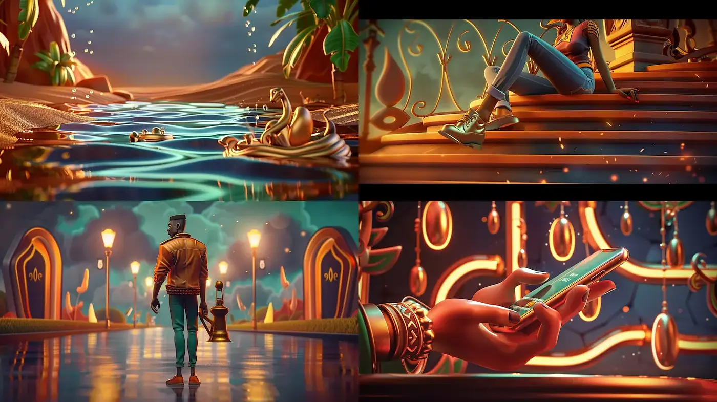Lively and Richly Textured Fantasy Vibes with a Touch of Nostalgia - Midjourney sref style