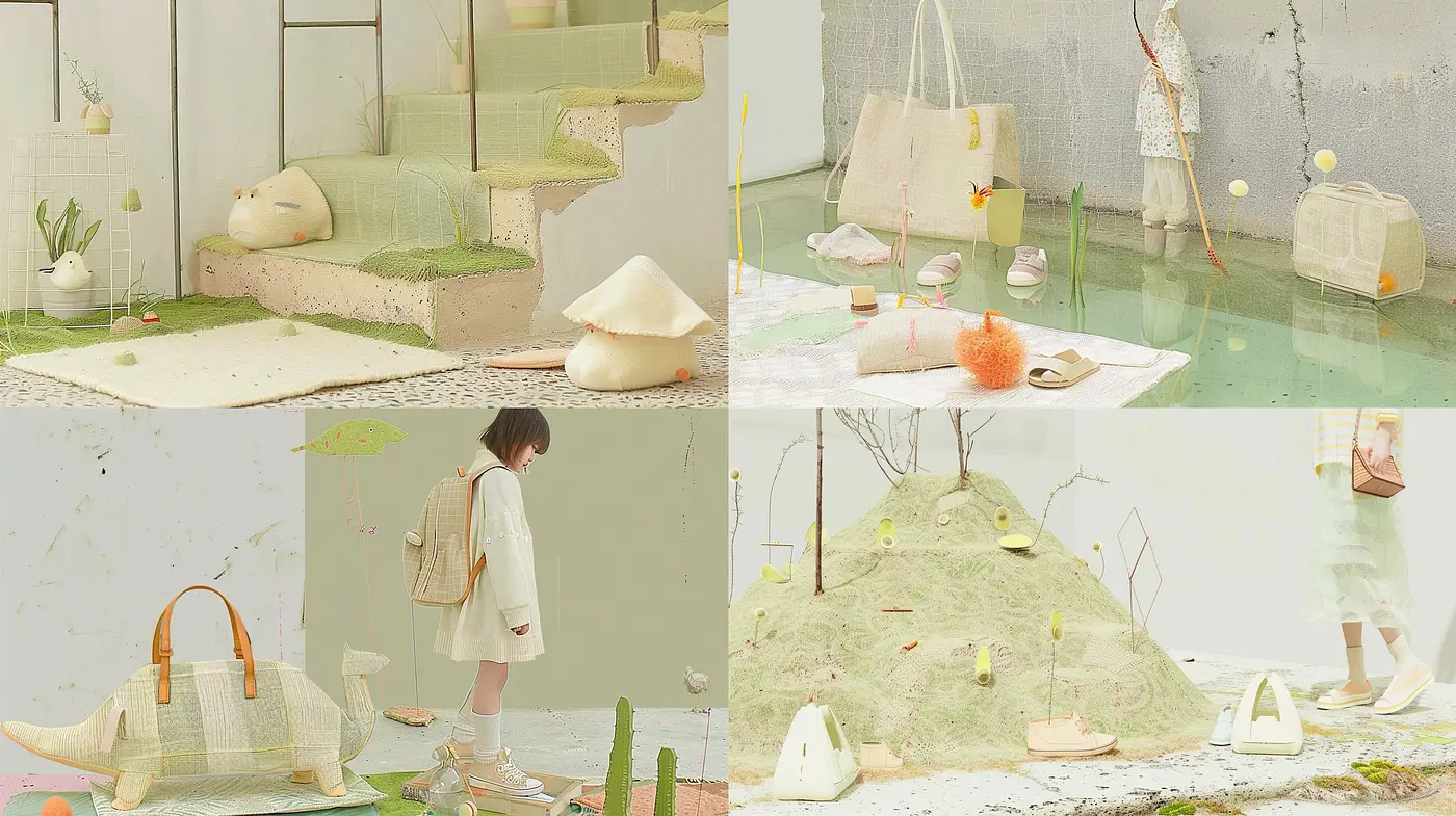 Soft-Toned Dreamscape: A Whimsical Fusion of Pastel Serenity and Textured Fantasy - Midjourney sref style