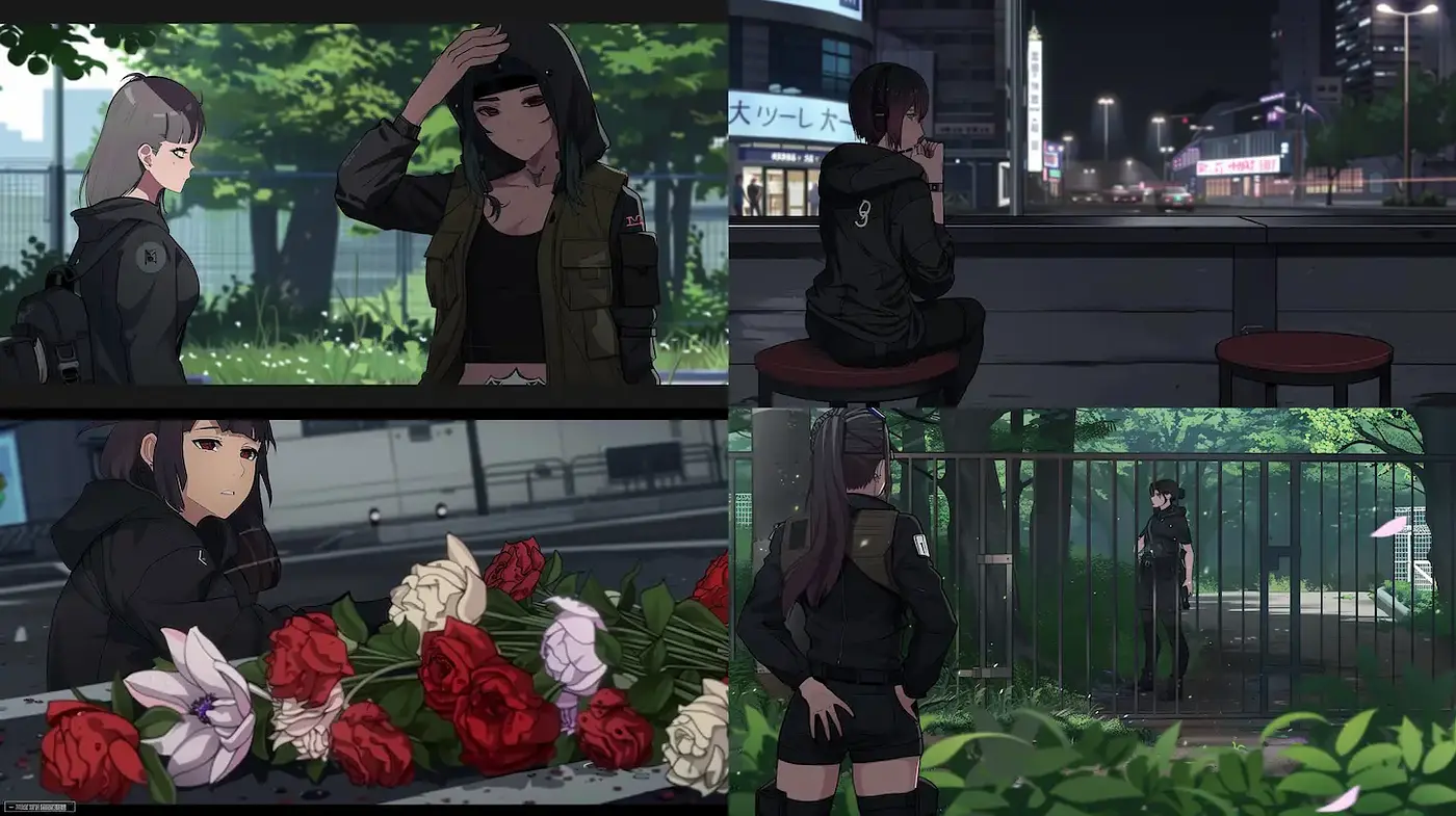 Urban Nighttime Aesthetic with a Subtle Anime Influence - Midjourney sref style