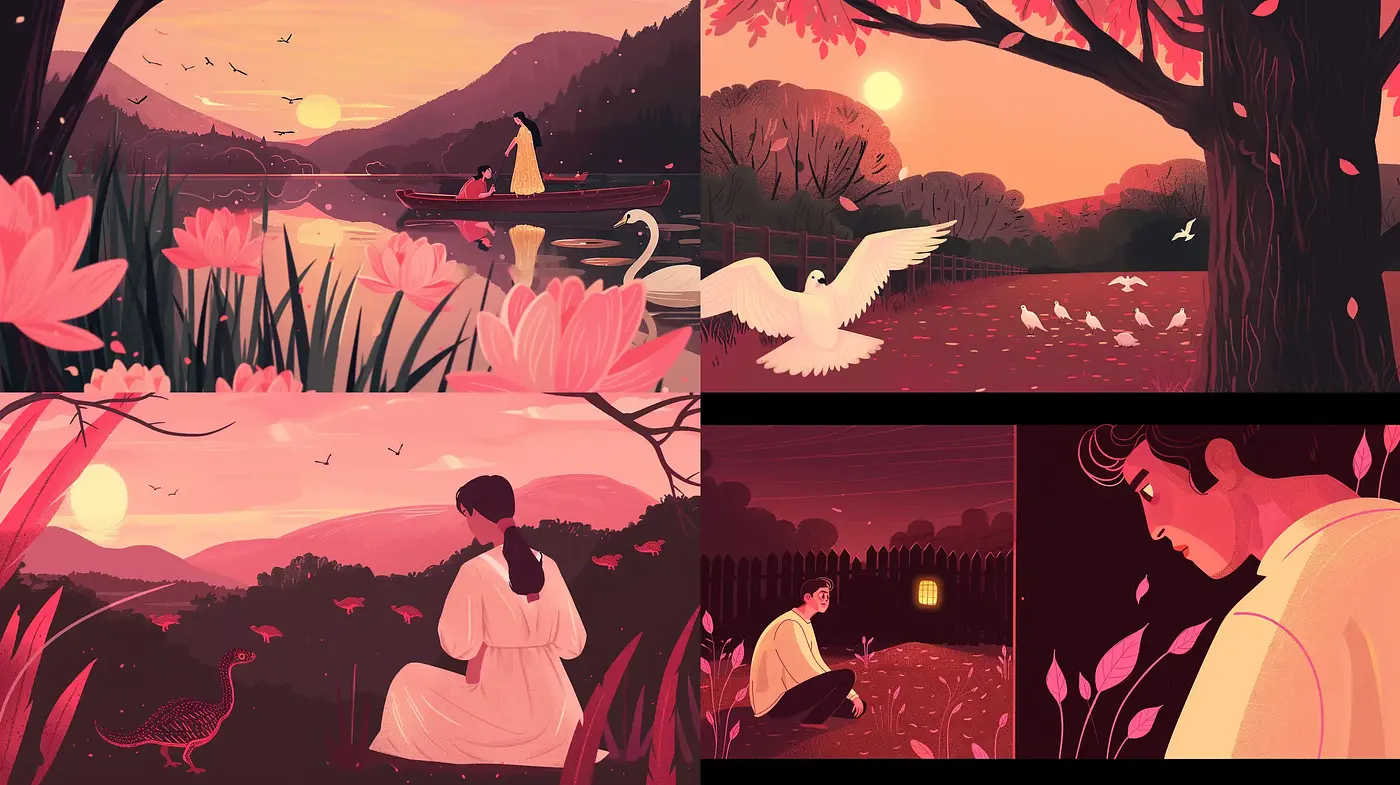 Dusk Reverie: A Homage to Twilight Hues and Serene Vistas - Midjourney sref style